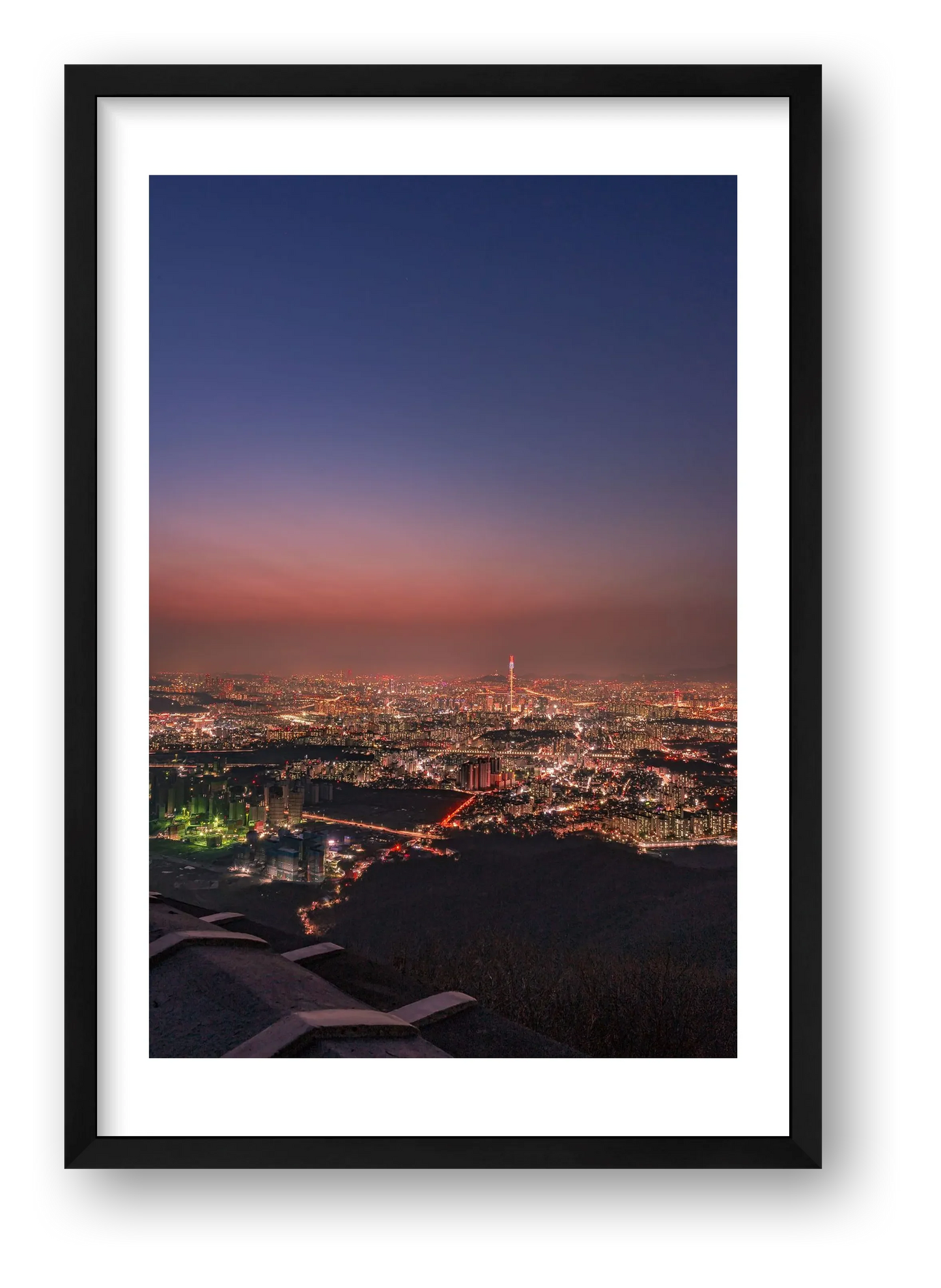 B.O.B shapp – Sky of Seoul — framed