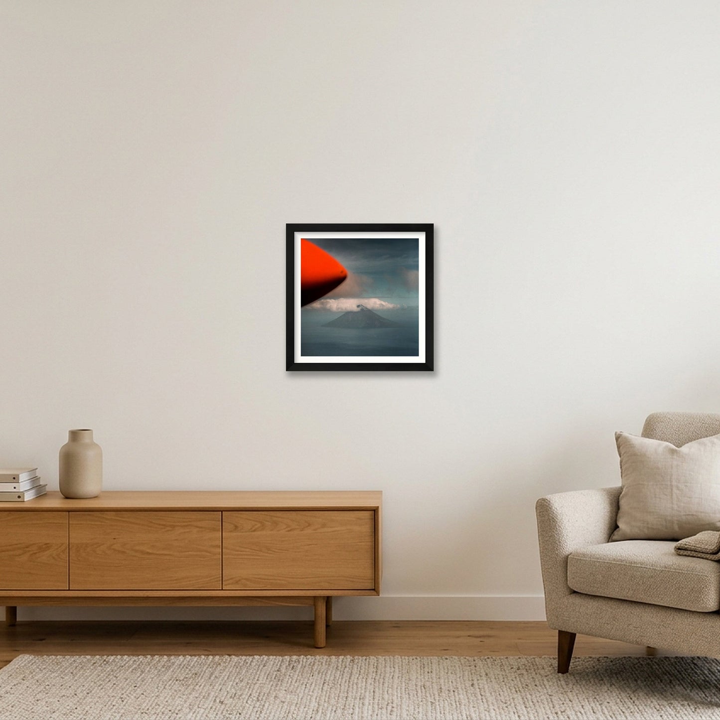 Katie Edwards – Lopevi — 30×30cm, 12×12" Black Frame
