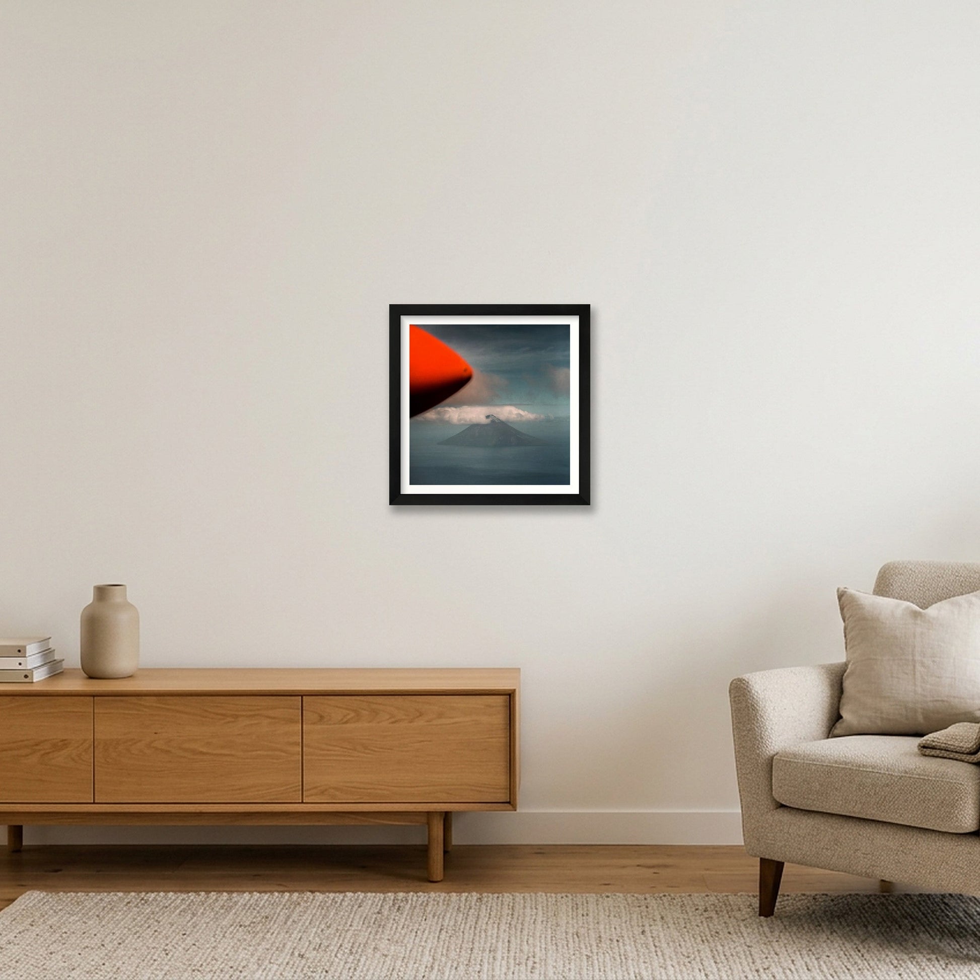 Katie Edwards – Lopevi — 30×30cm, 12×12" Black Frame