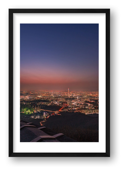 B.O.B shapp – Sky of Seoul — framed