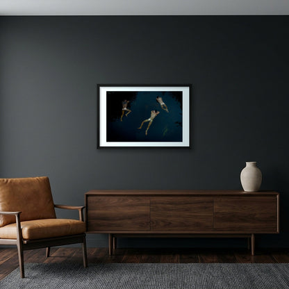 Ahmad Naser-Eldein – Floating Devils — 60×40cm, 24×16" Black Frame