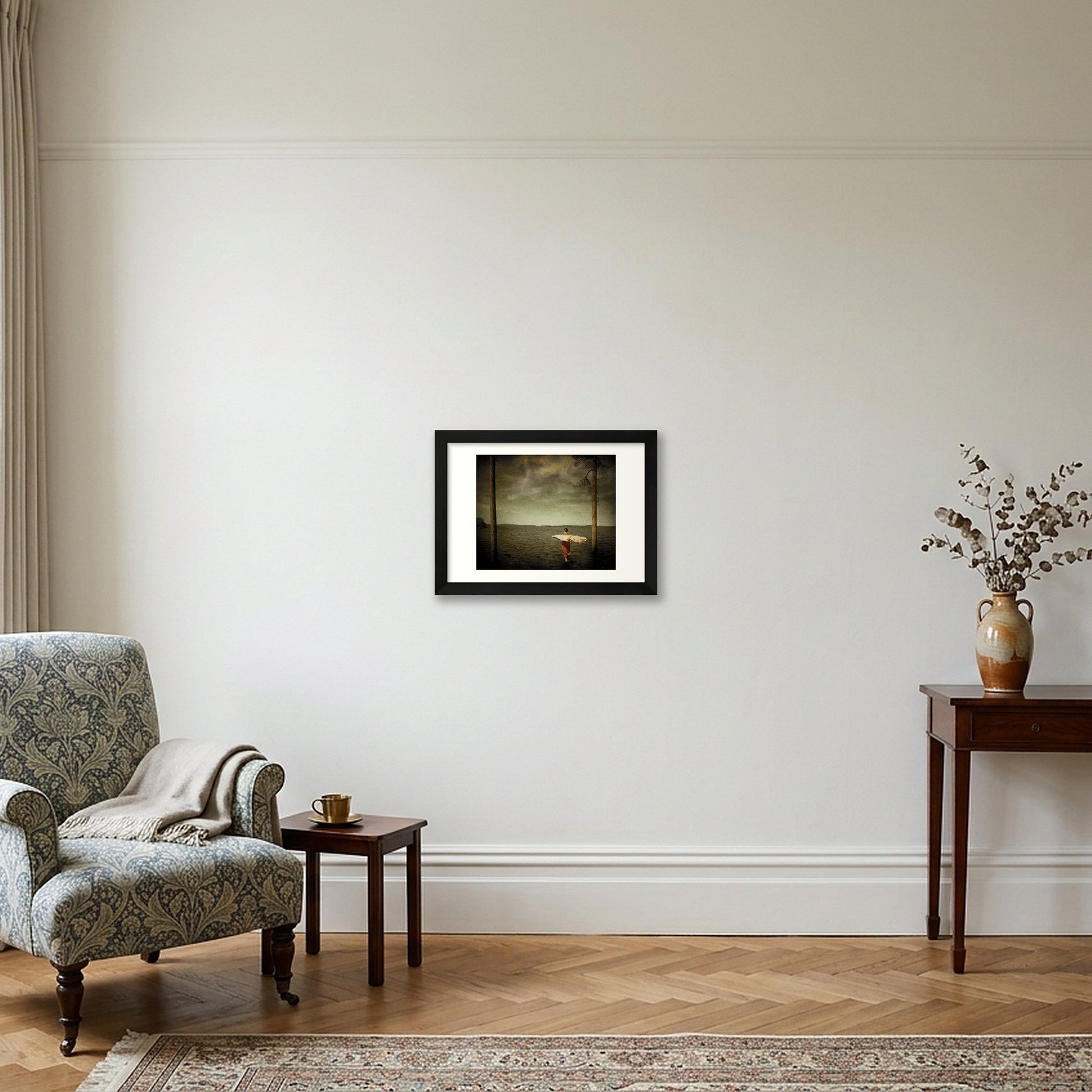 Ana Priscila Rodriguez – No Feet But Water — A4 (30×21cm, 12×8") Black Frame