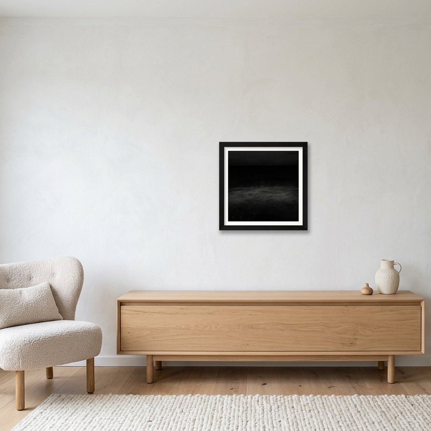 Fernando Flores Huecas – Serendipia — 30×30cm, 12×12" Black Frame