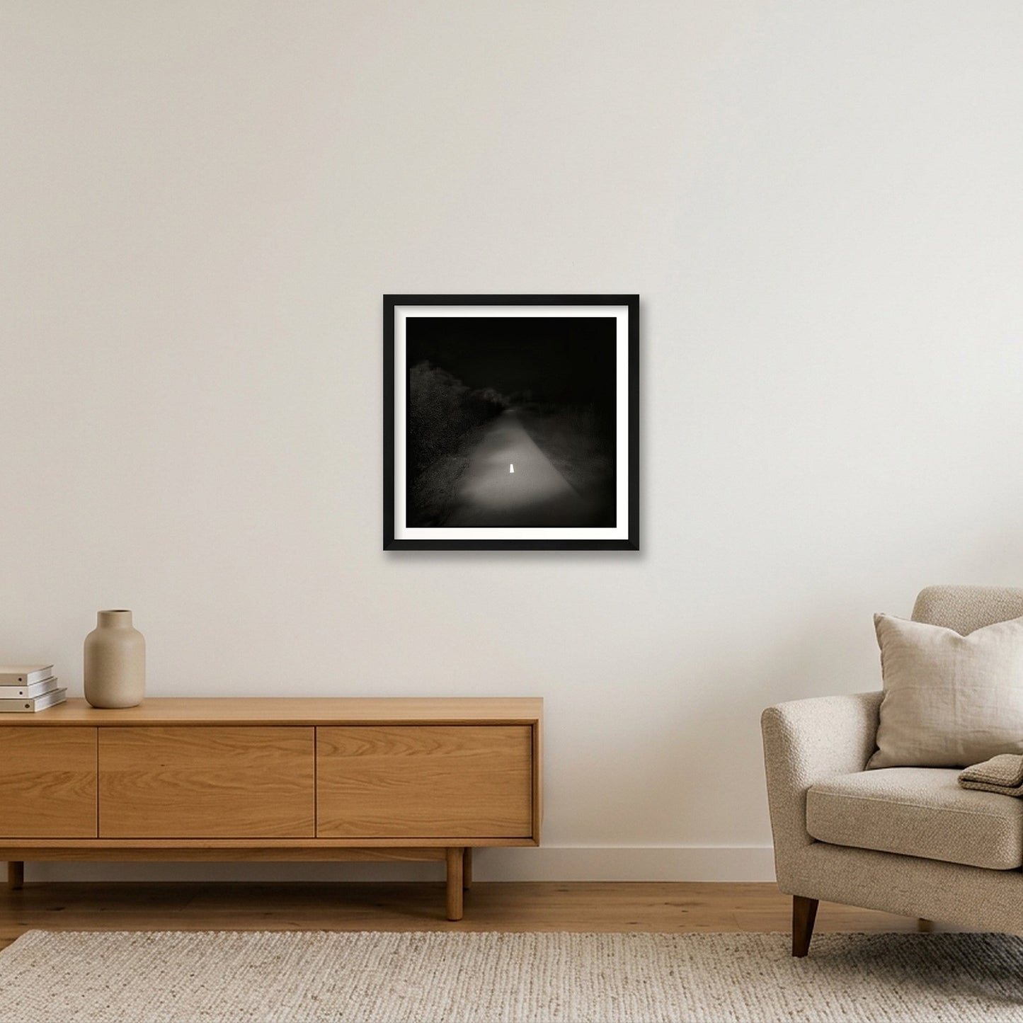 Fernando Flores Huecas – Serendipia II — 40×40cm, 16×16" Black Frame