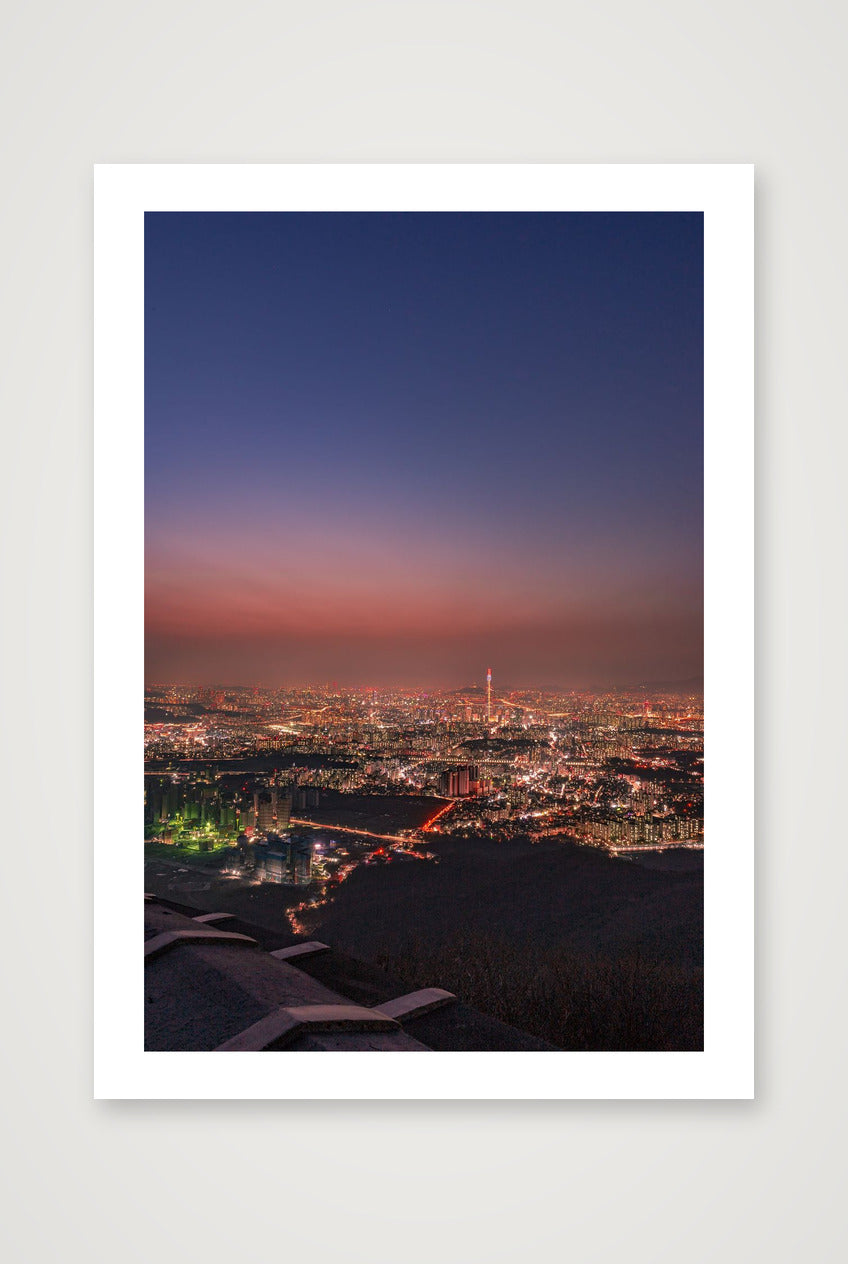B.O.B shapp – Sky of Seoul — A4 (21×30cm, 8×12") Print only