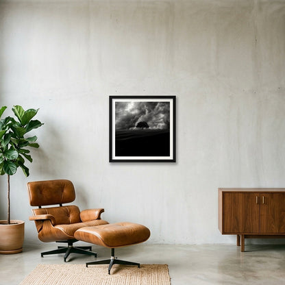 Olivier Mussard – Into The Wind — 40×40cm, 16×16" Black Frame