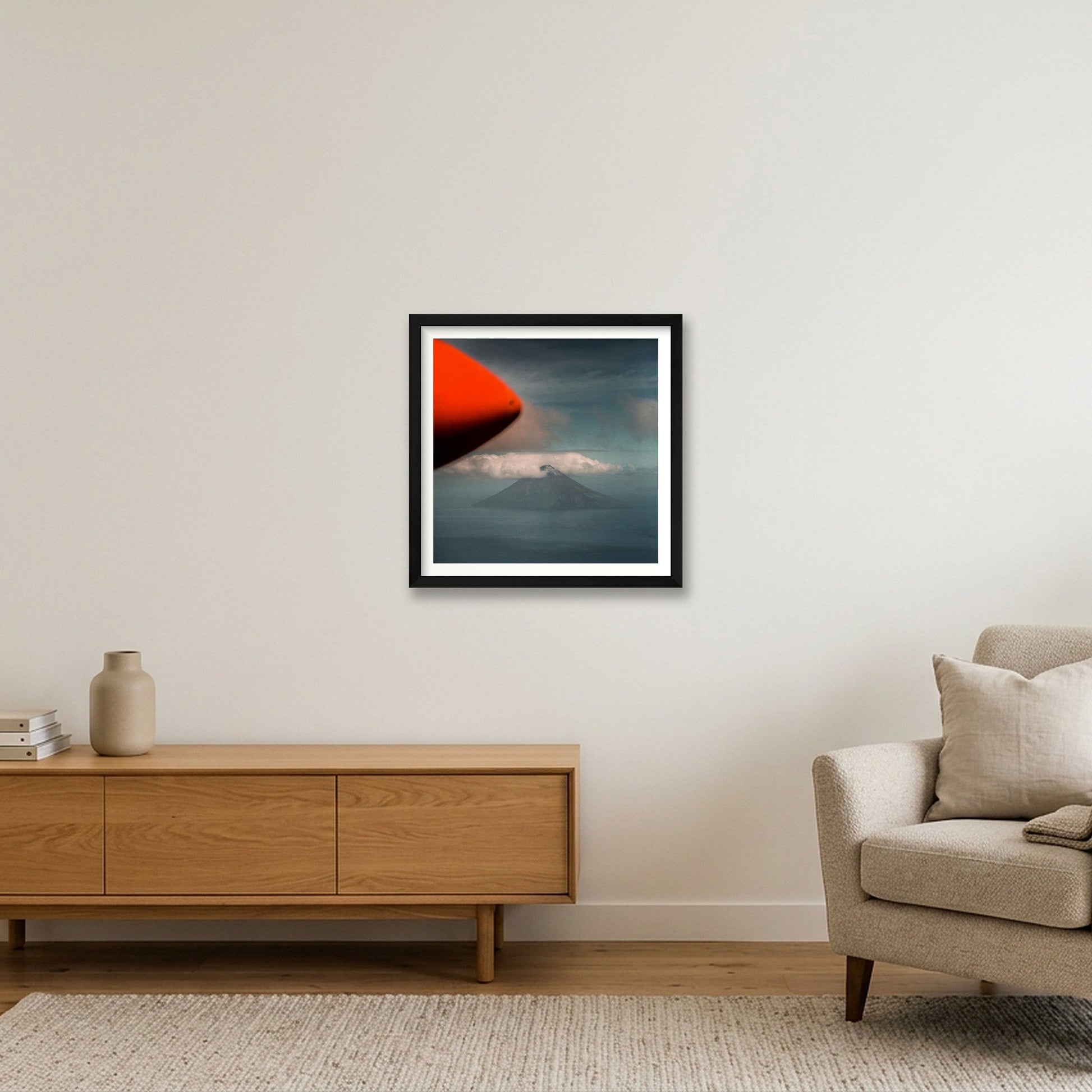 Katie Edwards – Lopevi — 40×40cm, 16×16" Black Frame