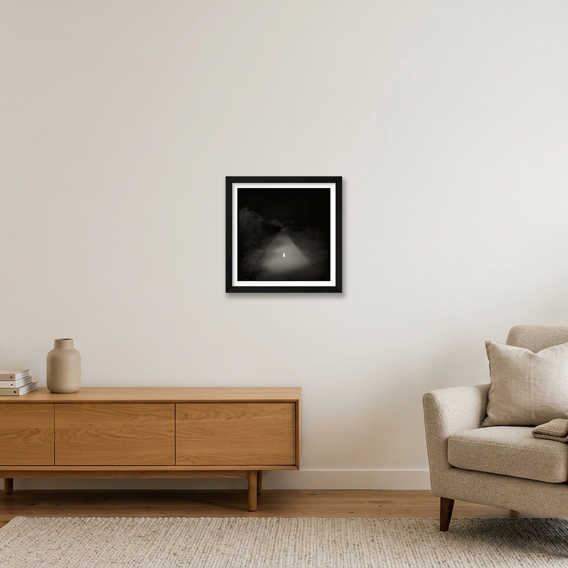 Fernando Flores Huecas – Serendipia II — 30×30cm, 12×12" Black Frame