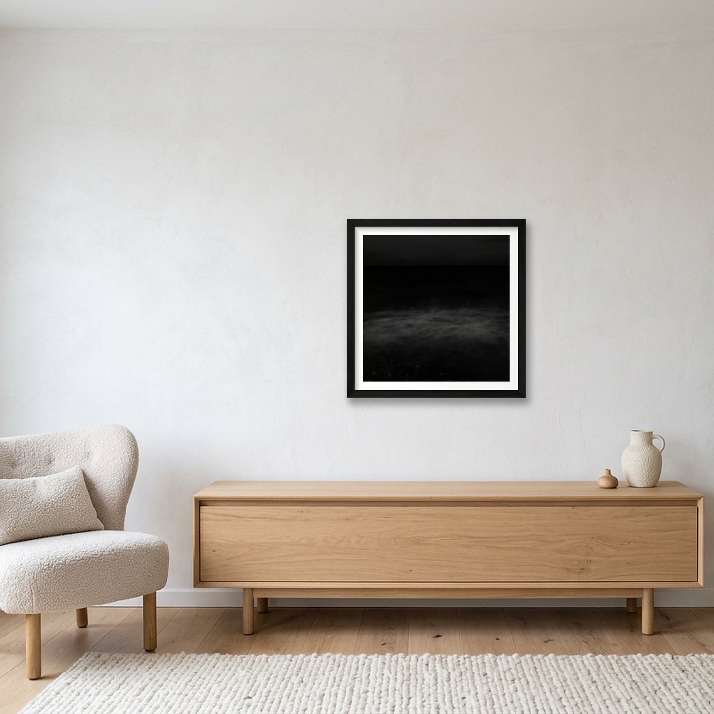 Fernando Flores Huecas – Serendipia — 40×40cm, 16×16" Black Frame