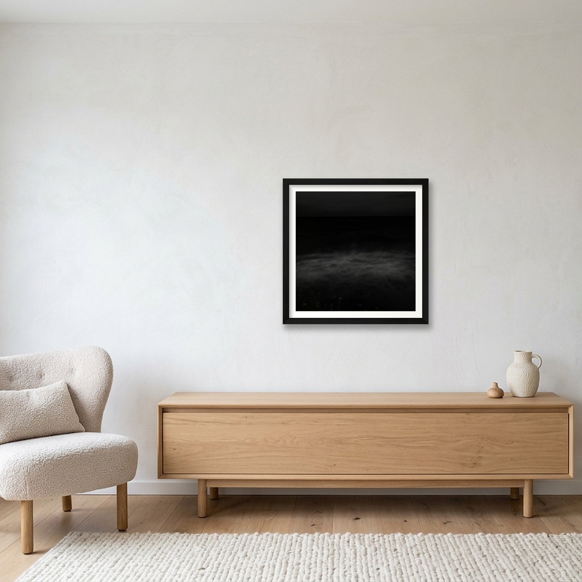 Fernando Flores Huecas – Serendipia — 40×40cm, 16×16" Black Frame