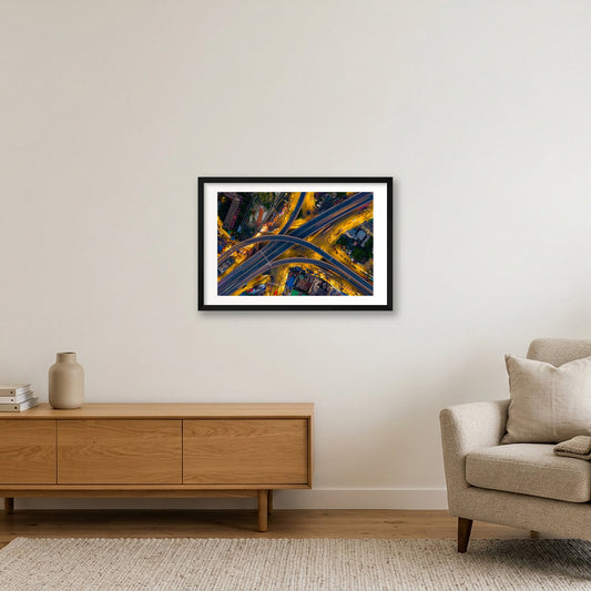 Azim Khan Ronnie – Mayor Mohammad Hanif Flyover — 60×40cm, 24×16" Black Frame