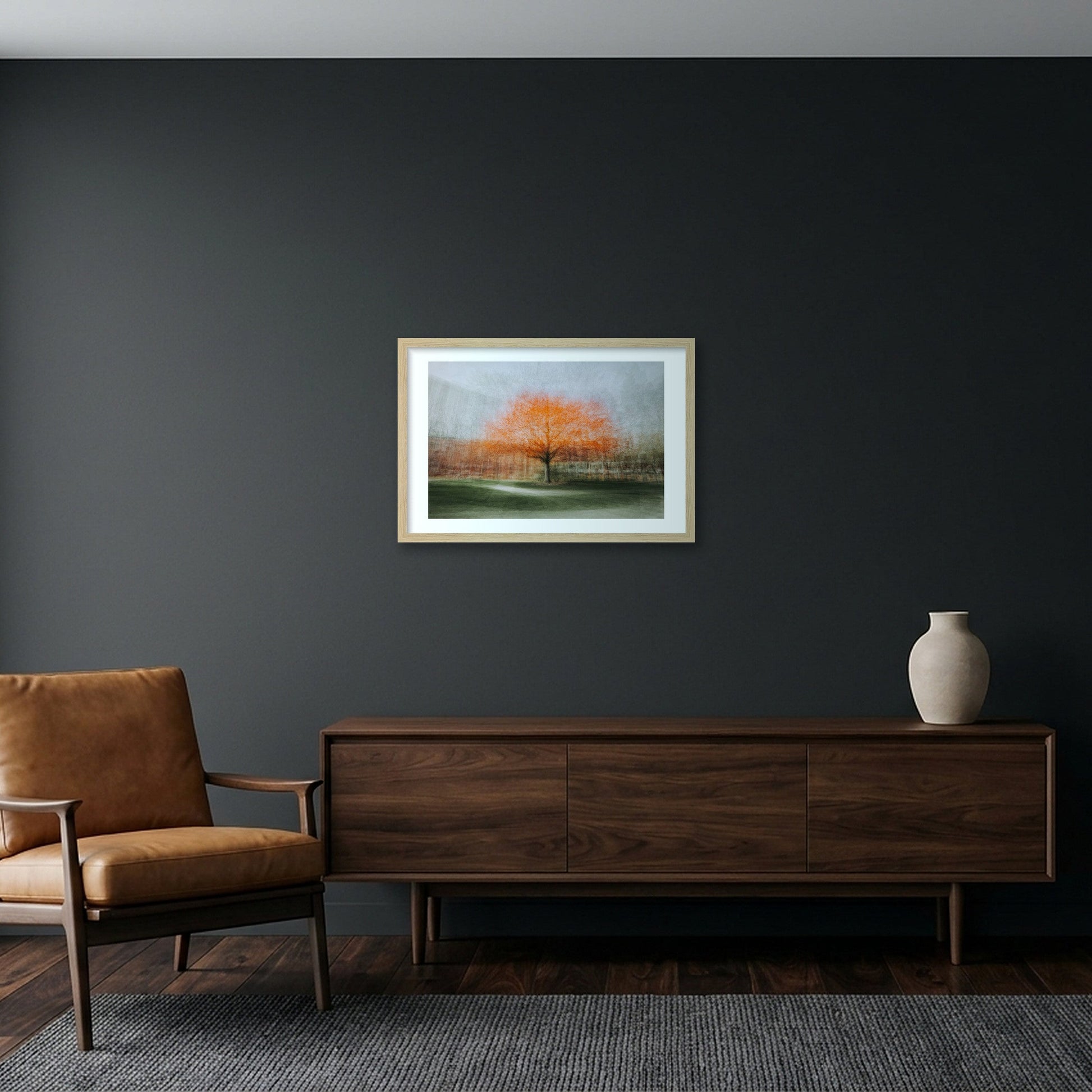 Aeon – Spring on Washtenaw — 45×30cm, 18×12" Oak Frame