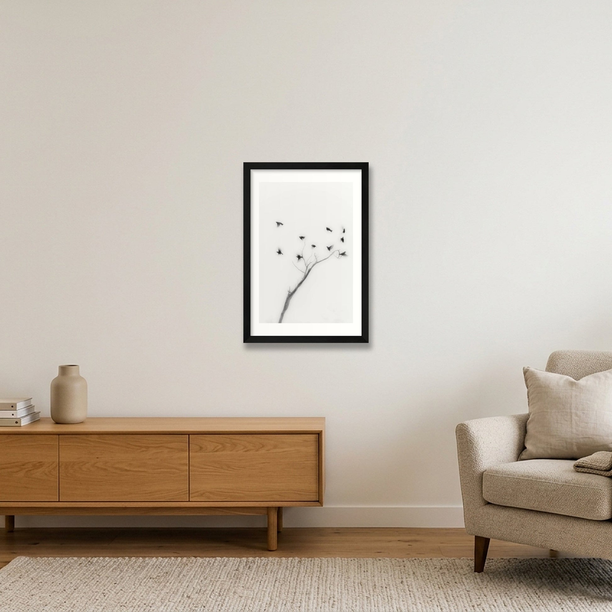 Michael Johnson – Thirteen Ways of Looking — 30×45cm, 12×18" Black Frame
