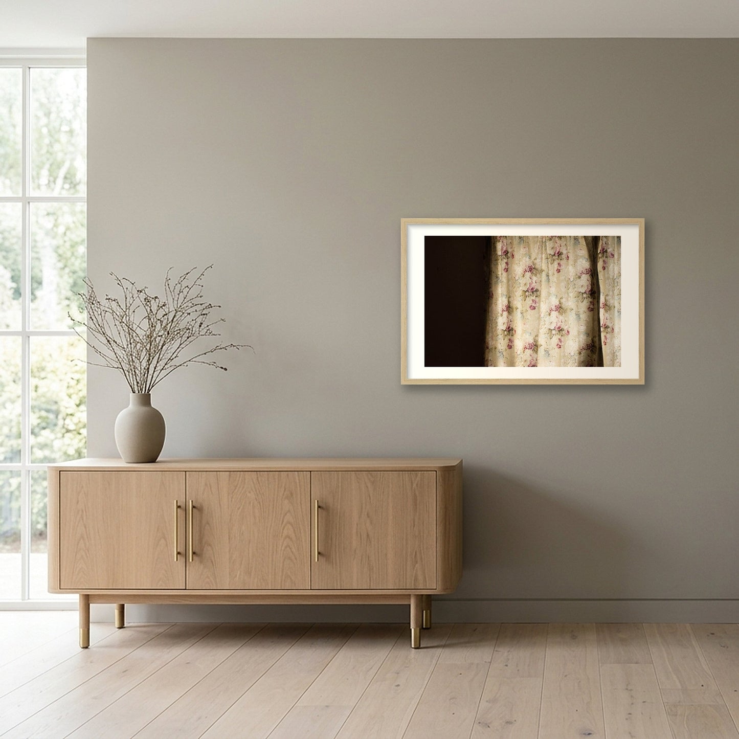 Alice Poole – Bedroom Window — 60×40cm, 24×16" Oak Frame