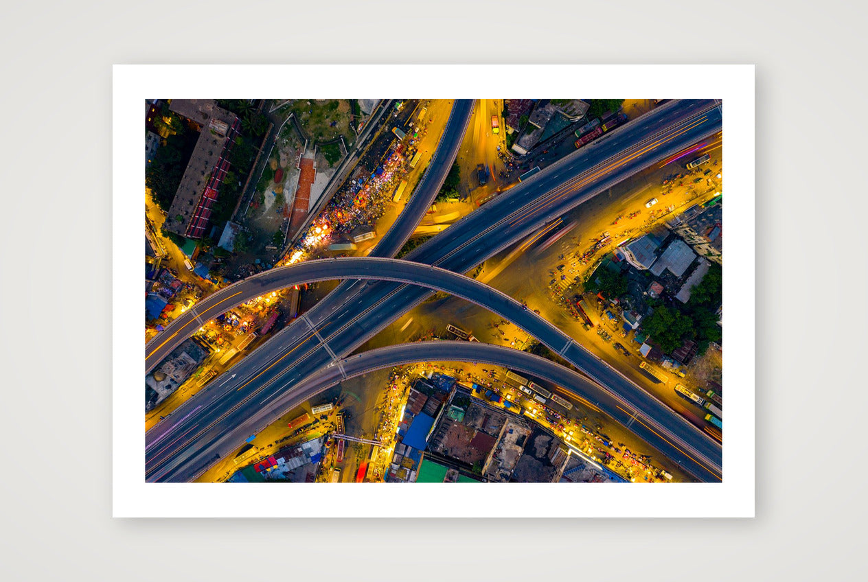 Azim Khan Ronnie – Mayor Mohammad Hanif Flyover — A4 (30×21cm, 12×8") Print only