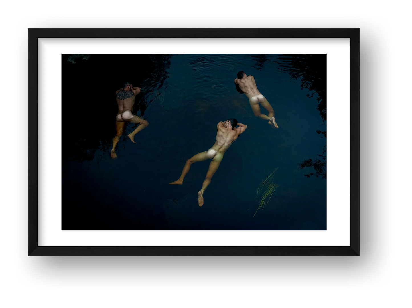 Ahmad Naser-Eldein – Floating Devils — framed