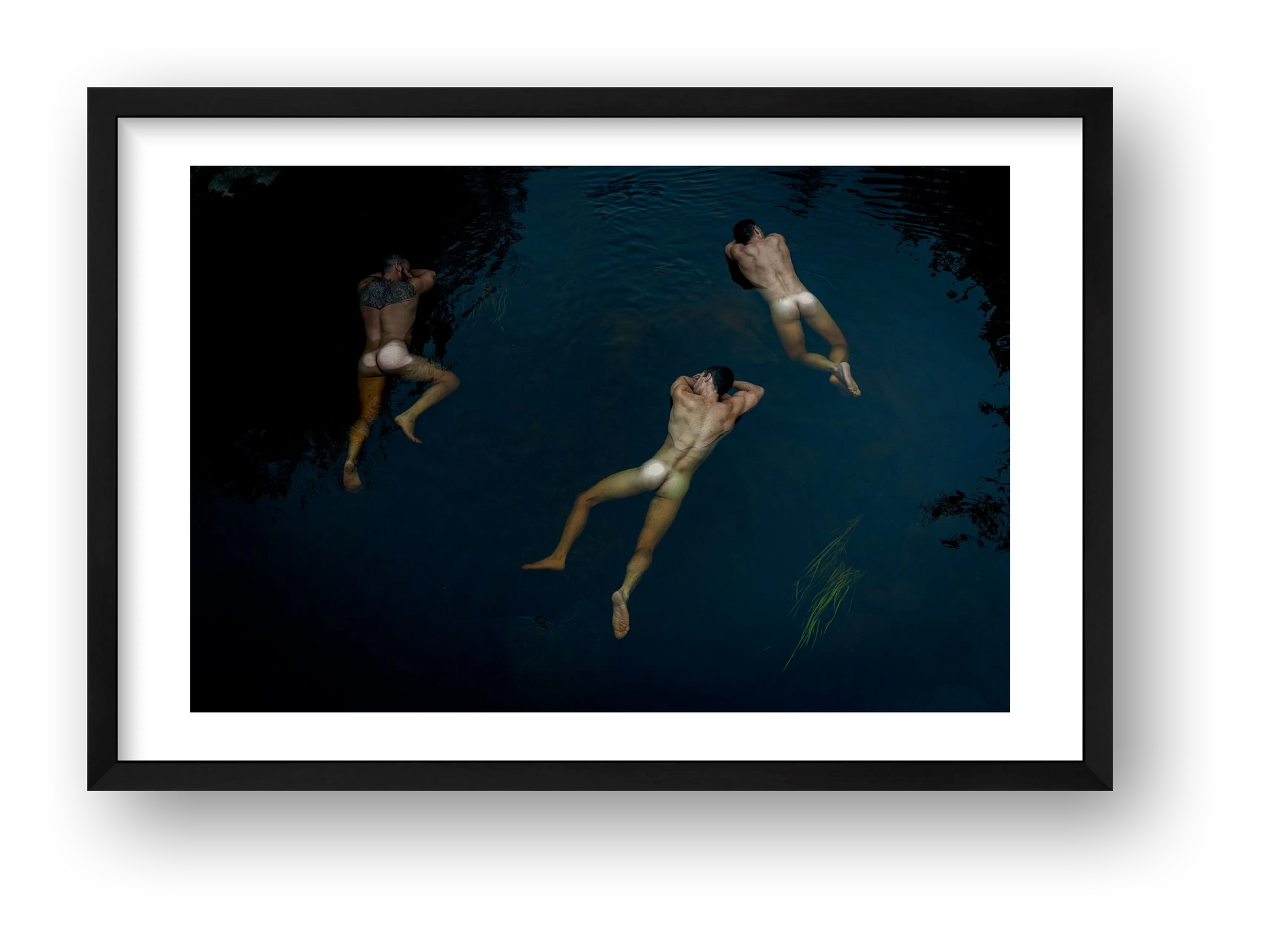 Ahmad Naser-Eldein – Floating Devils — framed