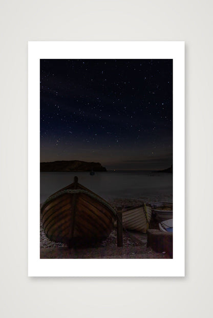 Oliver Dickinson – Lulworth Cove At Night — 40×60cm, 16×24" Print only
