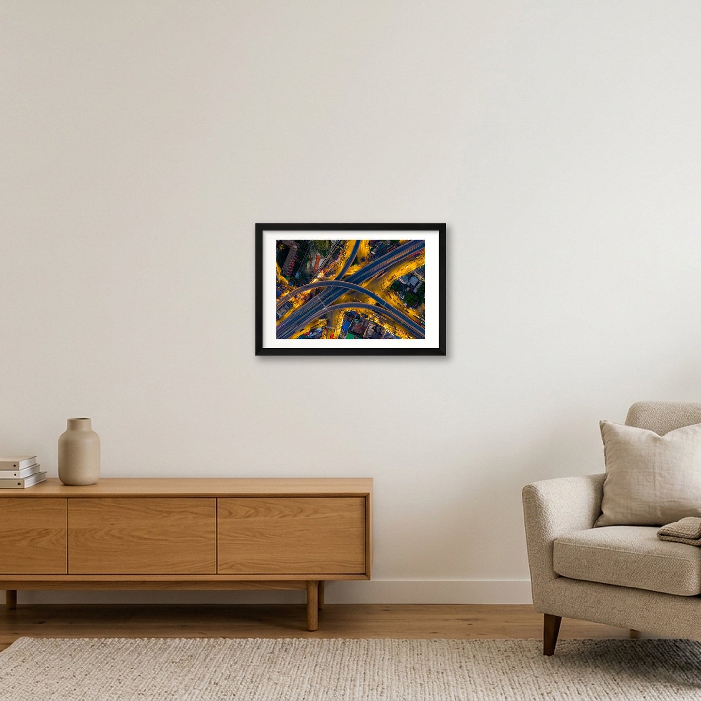 Azim Khan Ronnie – Mayor Mohammad Hanif Flyover — 45×30cm, 18×12" Black Frame